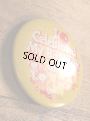 カナダのマクドナルドの80年代〜ビンテージ缶バッジ