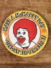 カナダのマクドナルド“ロナルド”の80年代〜ビンテージ缶バッジ