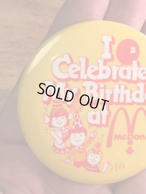 カナダのマクドナルドの80年代〜ビンテージ缶バッジ