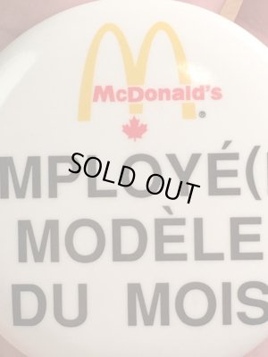 カナダのマクドナルドの80年代〜ビンテージ缶バッジ