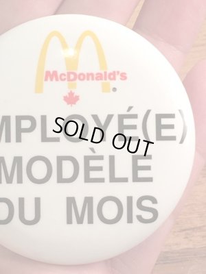 カナダのマクドナルドの80’s〜ヴィンテージ缶バッチ