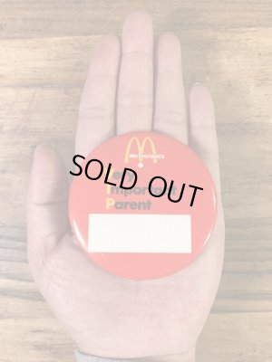 カナダのマクドナルドの80年代〜ビンテージ缶バッジ