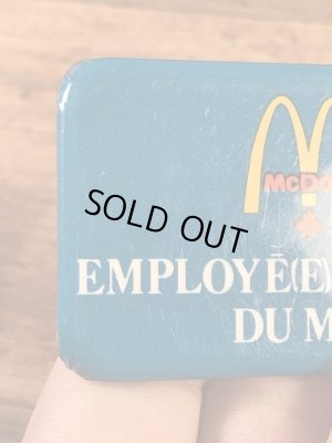 カナダのマクドナルドの80’s〜ヴィンテージ缶バッチ