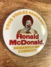 カナダのマクドナルド“ロナルド”の80年代〜ビンテージ缶バッジ