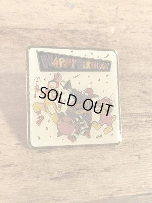 マクドナルドキャラクターとハッピーバースデーの90年代〜ビンテージピンバッジ