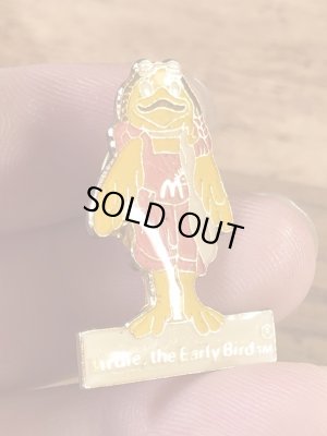 マクドナルドのバーディーの80年代ビンテージピンバッジ