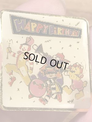 マクドナルドキャラクターとハッピーバースデーの90’s〜ヴィンテージピンズ