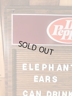 Dr Pepperの看板の70’sヴィンテージメニューボード