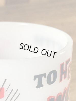 フェデラル社製のRenoの70’sヴィンテージミルクガラスマグ