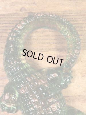 ルーサイトのワニの60〜70年代ビンテージ置物