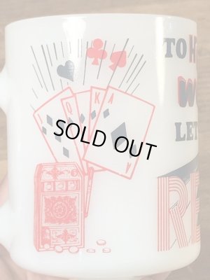 フェデラル社製のRenoの70’sヴィンテージミルクガラスマグ