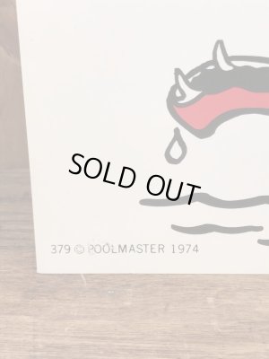 “Look Before You Leap!”のメッセージが書かれた70年代ビンテージ看板