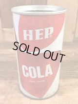 Hep Cola Drink Can　ヘップコーラ　ビンテージ　スチール缶　ソーダ缶　70年代