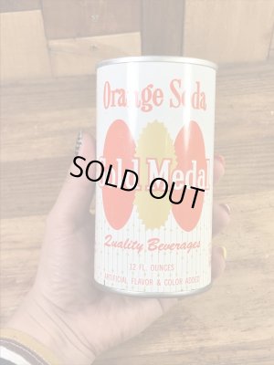 ゴールドメダルのオレンジソーダの60〜70’sヴィンテージ空き缶