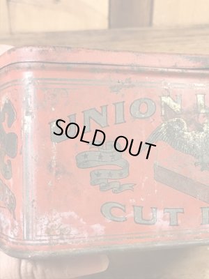 Union Leaderのタバコの20〜30年代ビンテージブリキ缶