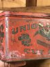 Union Leaderのタバコの20〜30年代ビンテージブリキ缶