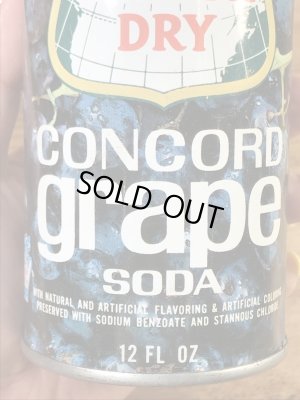 カナダドライのコンコードグレープソーダの60〜70’sヴィンテージ空き缶