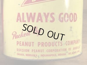 Peanut Products社製のピーナッツが入っていた50’s〜ヴィンテージTin缶
