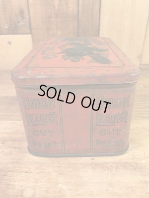 Union Leaderのタバコの20〜30年代ビンテージブリキ缶