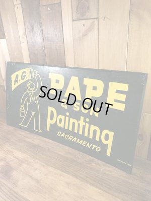 企業物のストアディスプレイの50’s〜ヴィンテージメタル看板