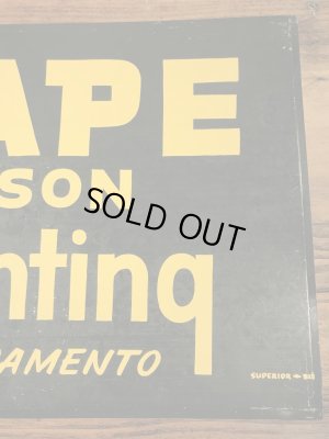 ペインティングのストアディスプレイの50年代〜ビンテージ看板