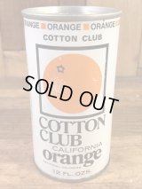Cotton Club California Orange Drink Can　オレンジジュース　ビンテージ　スチール缶　70年代