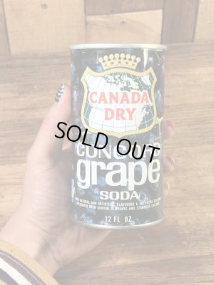 カナダドライのコンコードグレープソーダの60〜70’sヴィンテージ空き缶
