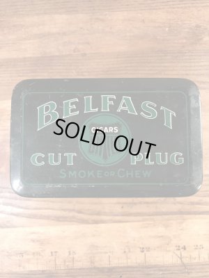 Belfastのタバコが入っていた20年代〜ビンテージブリキ缶
