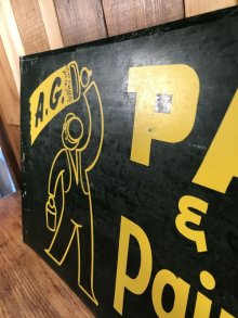 他の写真1: A.G. Pape & Son Painting Metal Sign　ペインティング　ビンテージ　看板　ストアサイン　50年代〜