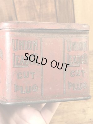 Union Leaderのタバコの20〜30年代ビンテージブリキ缶