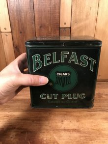 他の写真3: Belfast Cigars Cut Plug Smoke Or Chew Tin Can　タバコ　ビンテージ　ブリキ缶　ベルファスト　20年代〜