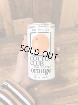 アメリカのコットンハウスオレンジジュース(清涼飲料)の70〜80’sヴィンテージ空き缶