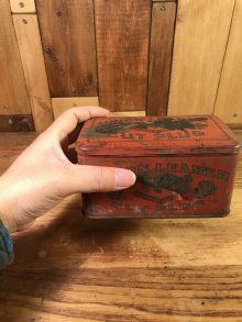 他の写真3: Union Leader Cut Plug Tobacco Tin Can　タバコ　ビンテージ　ブリキ缶　ユニオンリーダー　20〜30年代