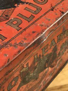 他の写真2: Union Leader Cut Plug Tobacco Tin Can　タバコ　ビンテージ　ブリキ缶　ユニオンリーダー　20〜30年代