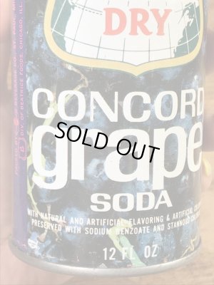 カナダドライのコンコードグレープソーダの60〜70’sヴィンテージ空き缶