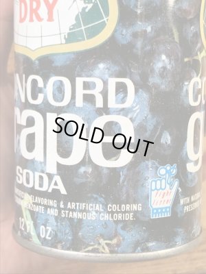 カナダドライのコンコードグレープソーダの60〜70’sヴィンテージ空き缶