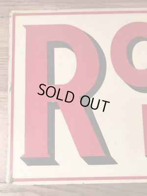 アドバタイジング物のブリキ製の30〜40’sヴィンテージ看板