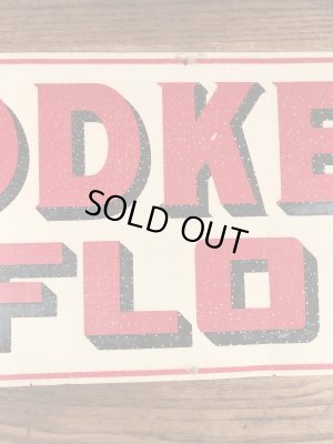 アドバタイジング物のブリキ製の30〜40’sヴィンテージ看板