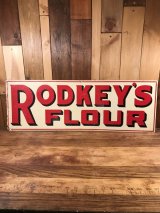 Rodkey's Flour Advertising Tin Sign　企業物　ビンテージ　看板　アドバタイジング　30〜40年代