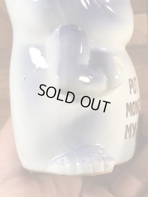 サイコセラミックスみたいな陶器製の60年代ビンテージ貯金箱ドール