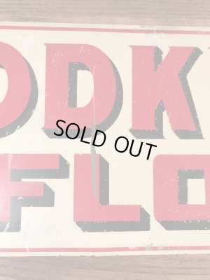 企業物のRodkey's Flourの30〜40年代ビンテージ看板