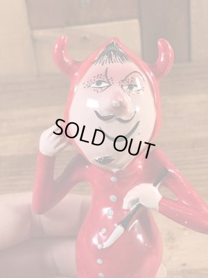 メイドインジャパン製のレッドデビルの60’sヴィンテージセラミックドール