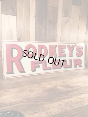 企業物のRodkey's Flourの30〜40年代ビンテージ看板