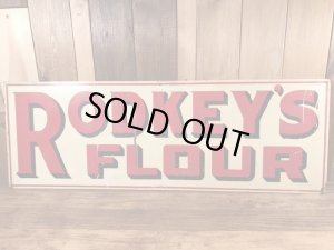 アドバタイジング物のブリキ製の30〜40’sヴィンテージ看板