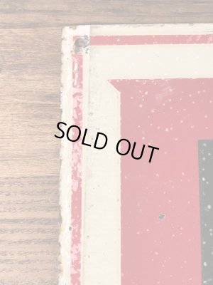 アドバタイジング物のブリキ製の30〜40’sヴィンテージ看板