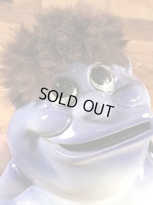 サイコセラミックスみたいな陶器製の60年代ビンテージ貯金箱ドール