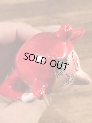 陶器製のレッドデビルの60年代ビンテージフィギュア