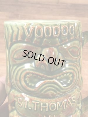 ブードゥーと書かれたティキの70年代〜ビンテージマグカップ