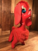 Red Poodle Vinyl Leather Doll　プードル　ビンテージ　レザードール　60年代