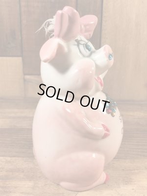 クレイス社製の豚の60年代ビンテージ貯金箱